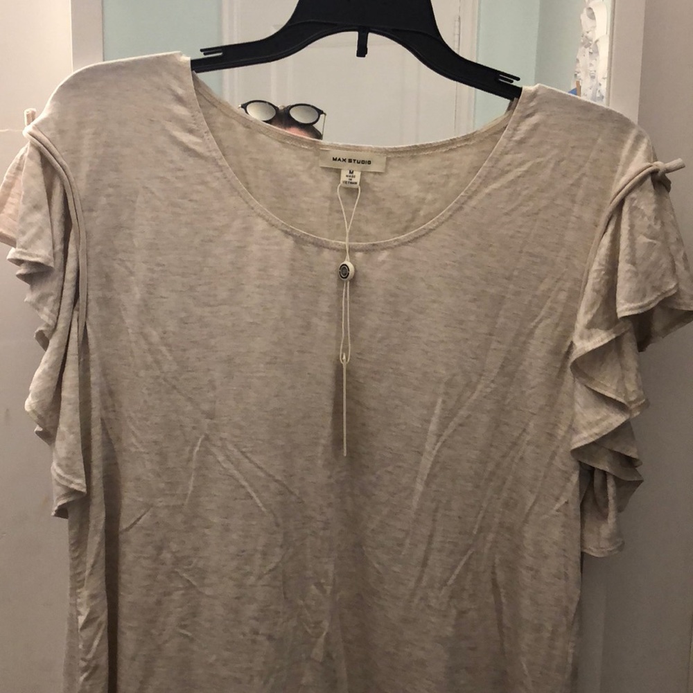 Cream dressy shirt